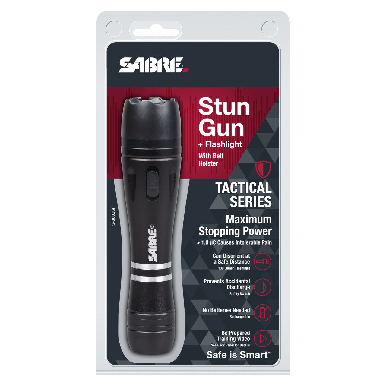 STUN GUN + LED FLASHLIGHT 2 in 1 Tactical Series