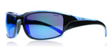 Bolle #11903 keelback Brillante Negro Azul Gafas de sol polarizadas