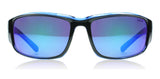 Bolle #11903 keelback Brillante Negro Azul Gafas de sol polarizadas