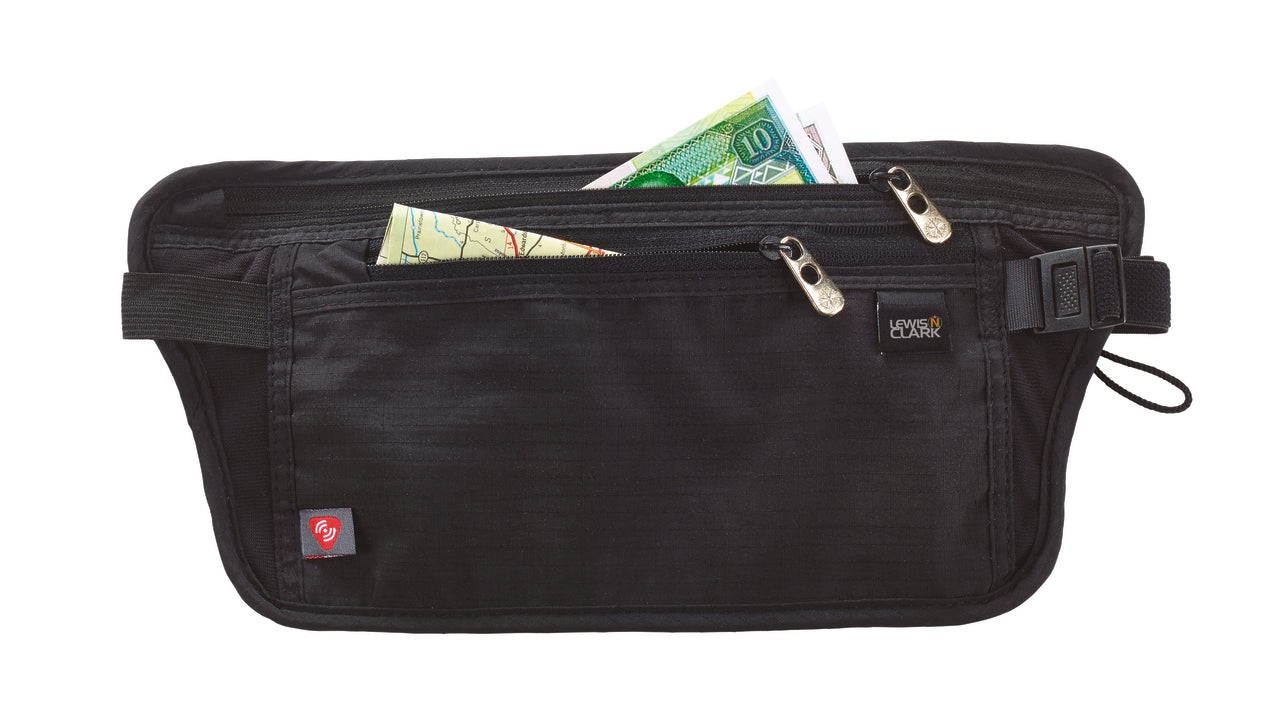 RFID-BLOCKING WAIST STASH #1268BLK