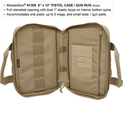 8" x 12" Padded Pistol Case/Gun Rug #1309B