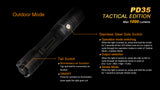 PD35 TACTICAL EDITION 1000 LUMENES