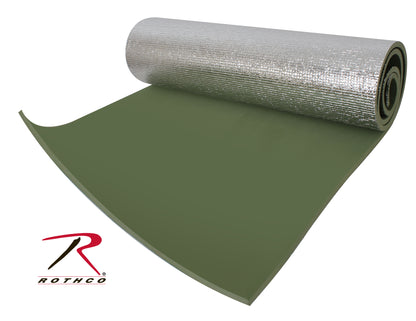 Rothco Thermal Reflective Od Sleeping Pad W/ Ties #4422