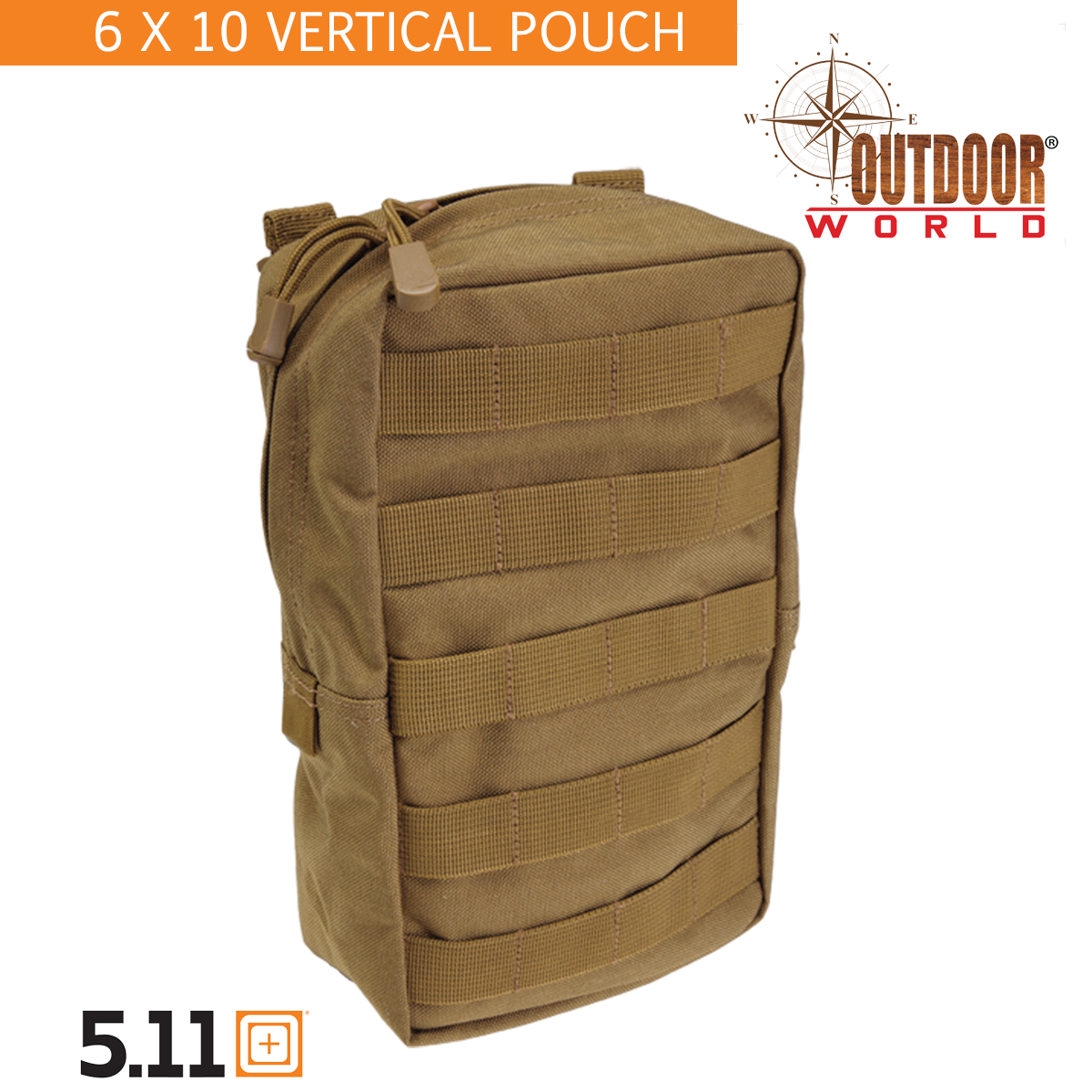 5.11 Tactical #58717 Compartimiento Vertical 6x10"