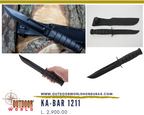 KA-BAR 1211 Blk Fighting Cuchillo con vaina