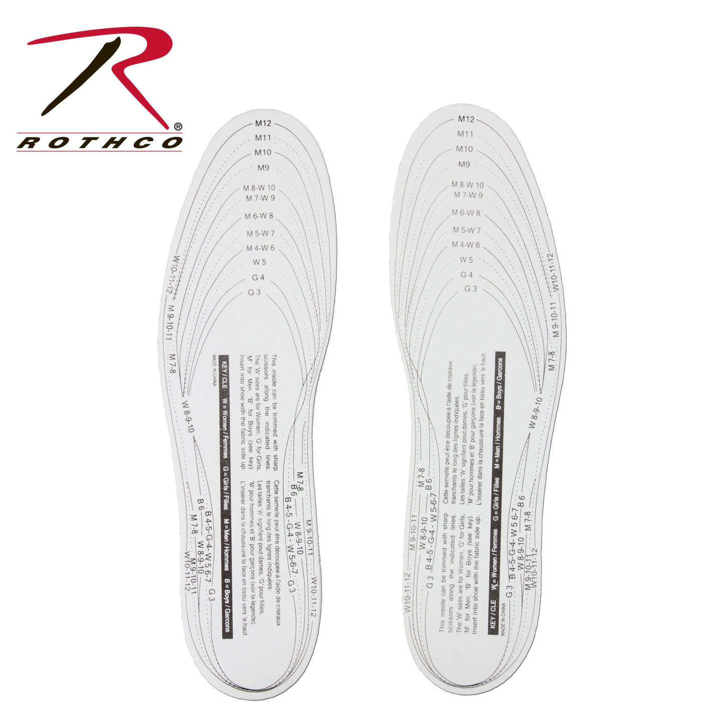 #7127 Rothco Memory Foam Insoles