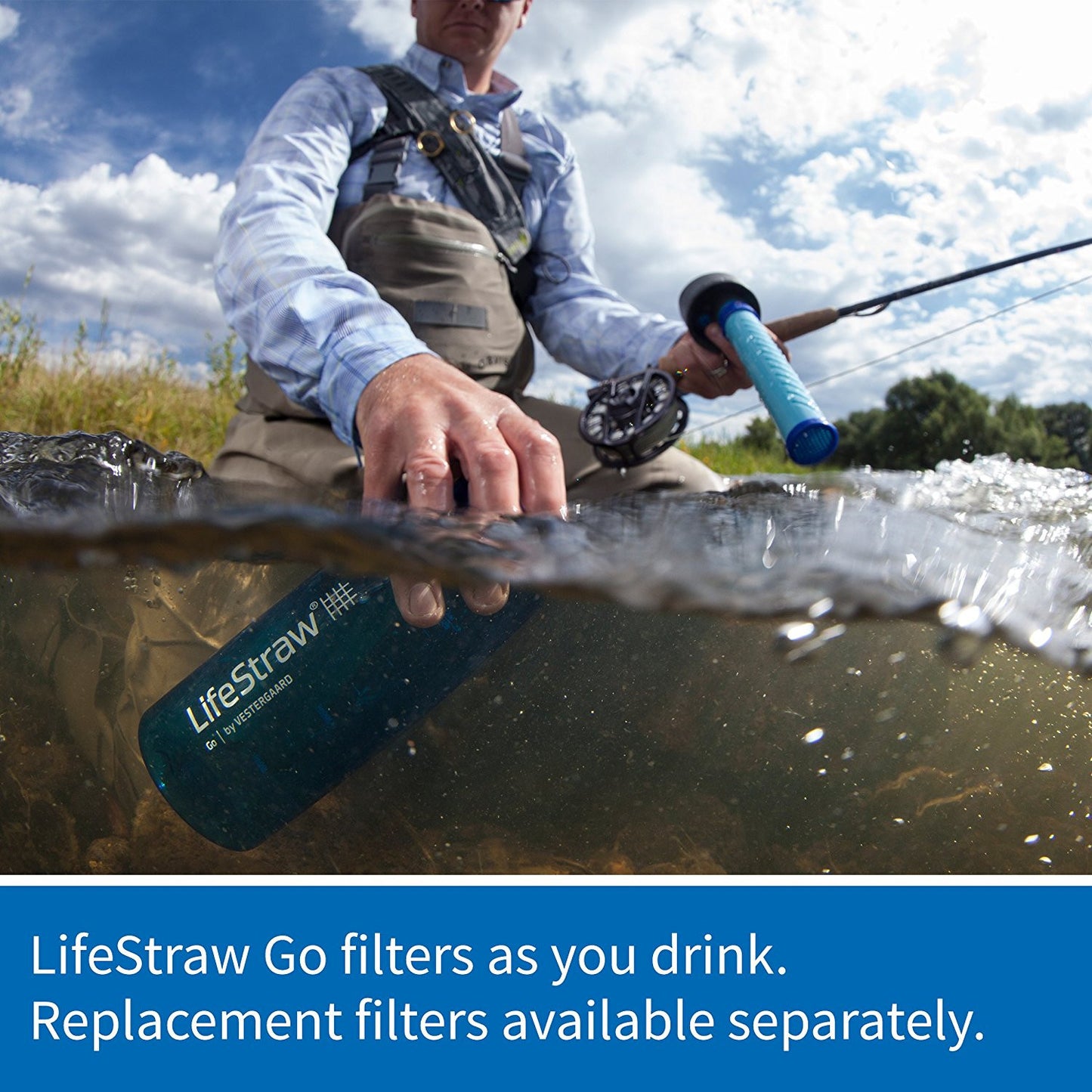 LifeStraw Water bottle with 2-stage filtration