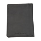 RFID-BLOCKING LEATHER PASSPORT WALLET #933BLK