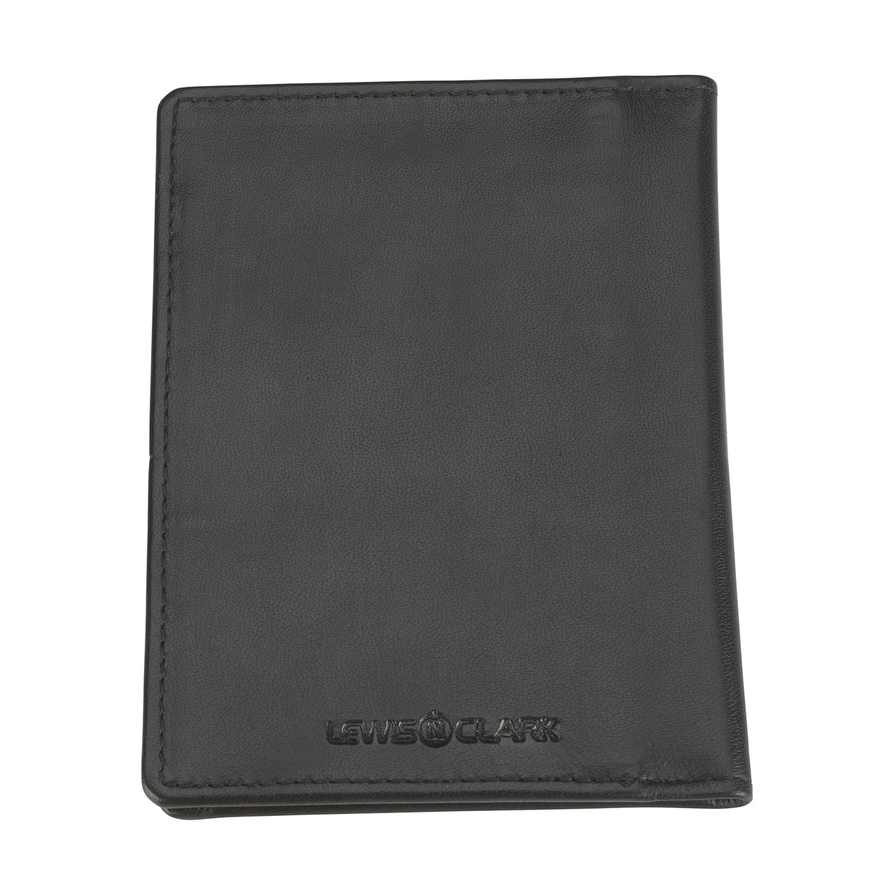 RFID-BLOCKING LEATHER PASSPORT WALLET #933BLK