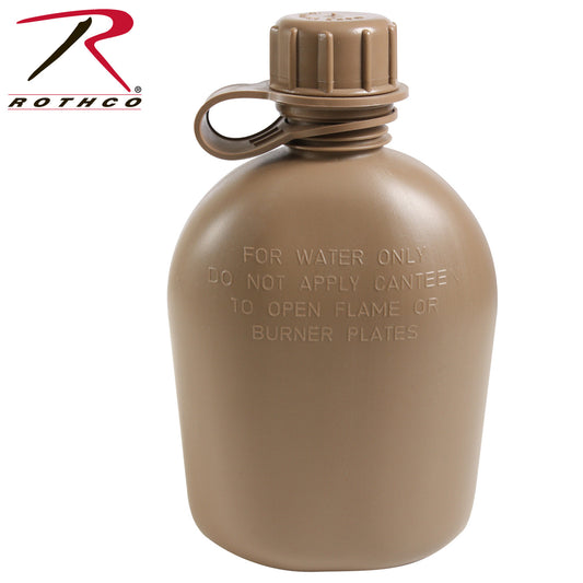 Rothco Genuine G.I. 3 Piece 1 Quart Plastic Canteen #936