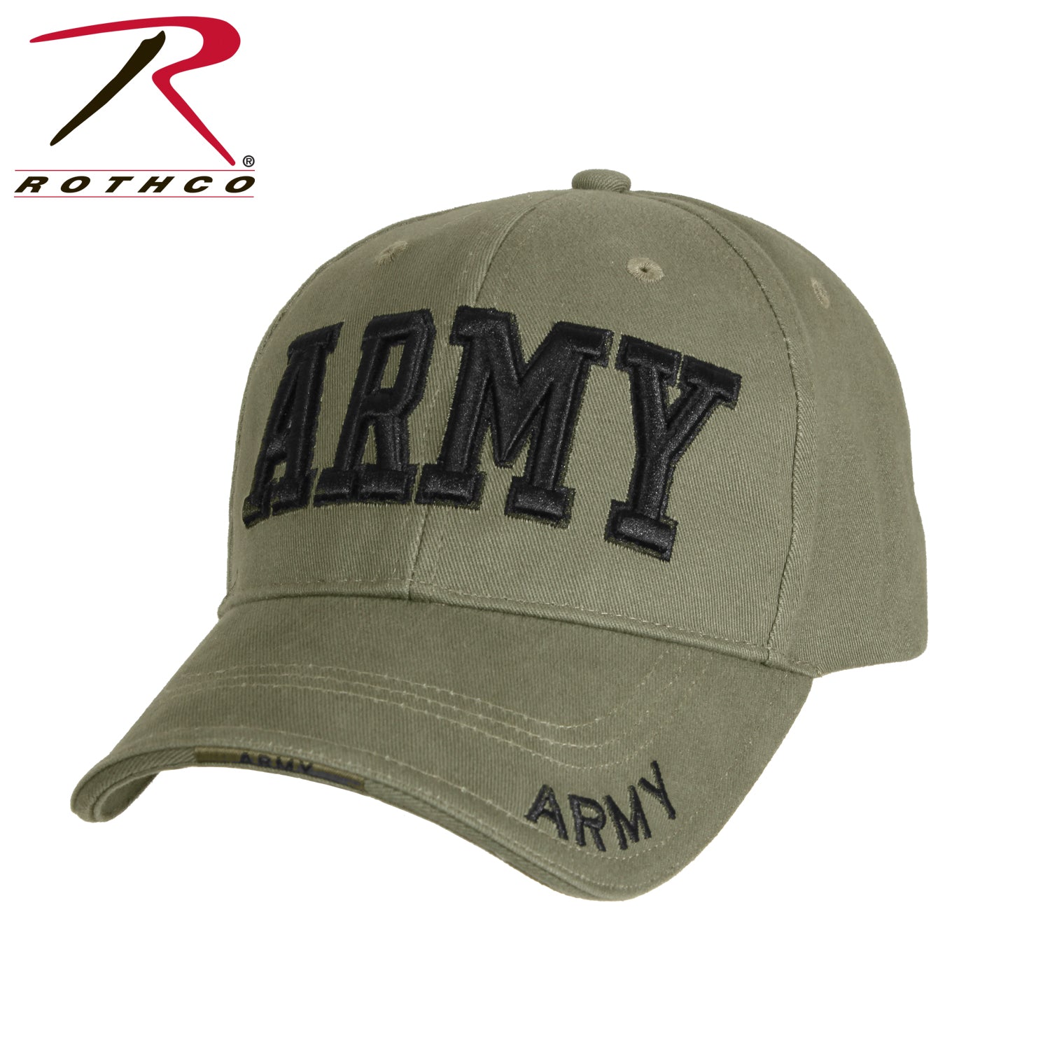 #9508 Rothco Deluxe Army Embroidered Low Profile Insignia Cap