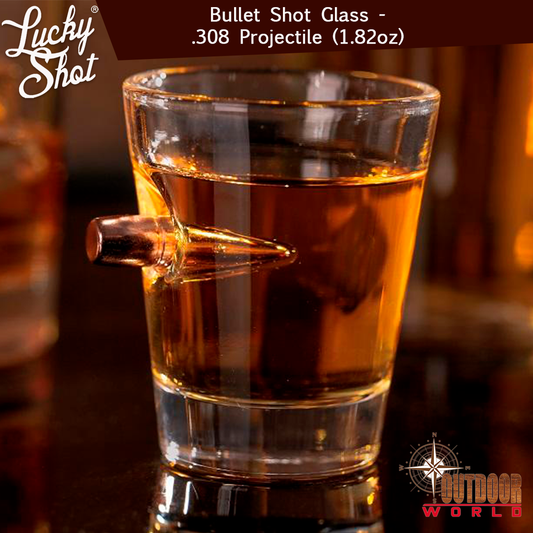 LSBSG-308 / Bullet Shot Glass - .308 Projectile (1.82oz)