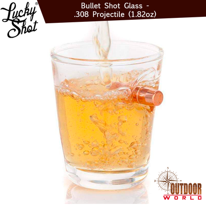 LSBSG-308 / Bullet Shot Glass - .308 Projectile (1.82oz)