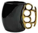 #CBG-1026 Caliber Gourmet Brass Knuckles Handle Coffee Mug