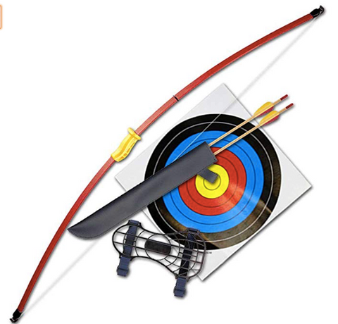 Archery Kids Child Leisure Bow Set Light with Arrows, Target, Quiver & Arm Guard