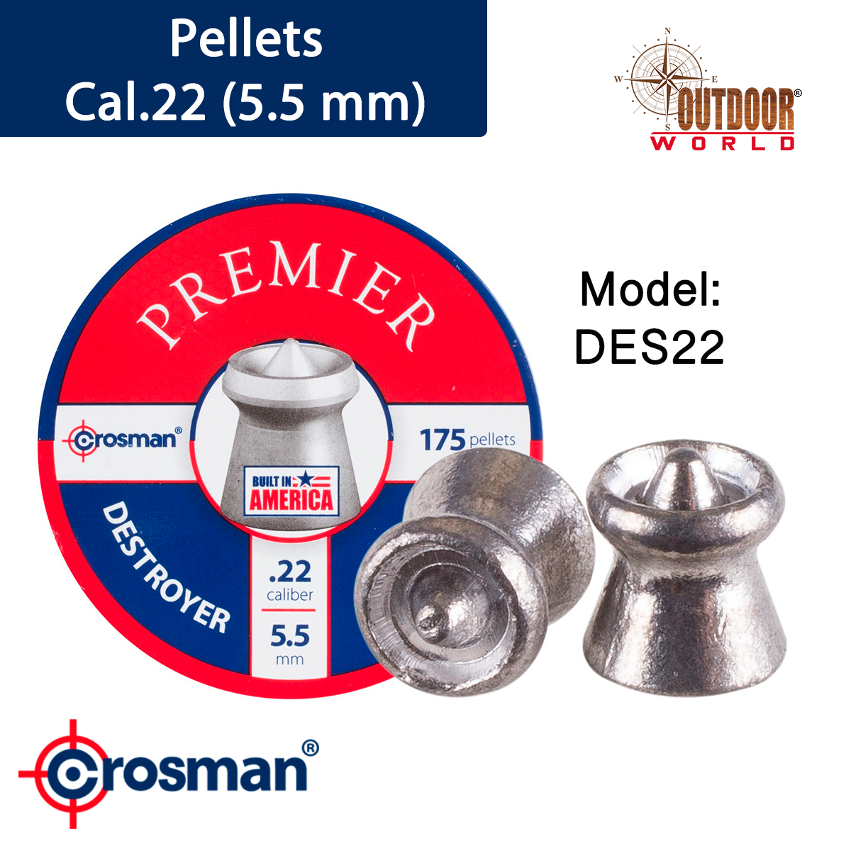 DESTROYER™ PELLET CAL.22  (5.5 MM)