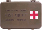 General Purpose First Aid Kit (Military Issued Case)