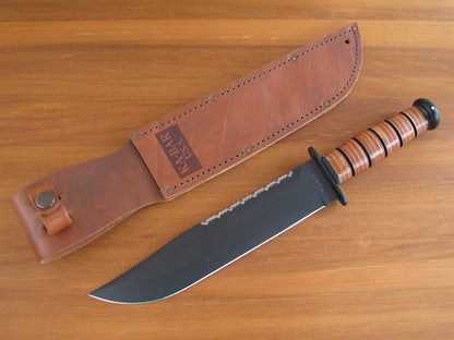 KA-BAR 2217 Big Brother Knife with Leather Handle
