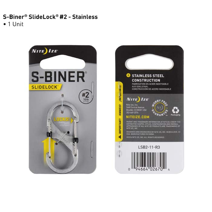 S-BINER® SLIDELOCK® STAINLESS STEEL