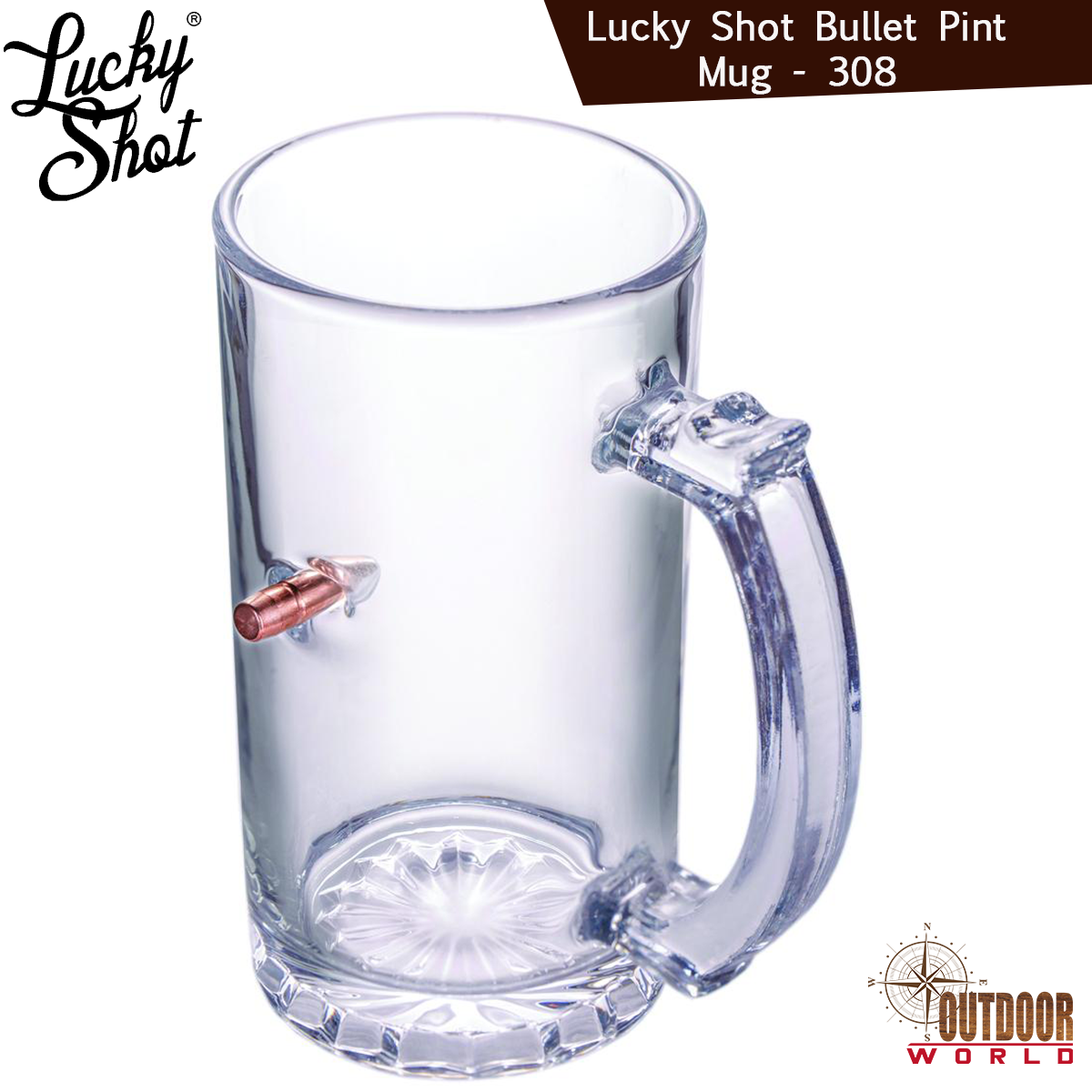 LSBPM-308 / Lucky Shot Bullet Pint Mug - 308