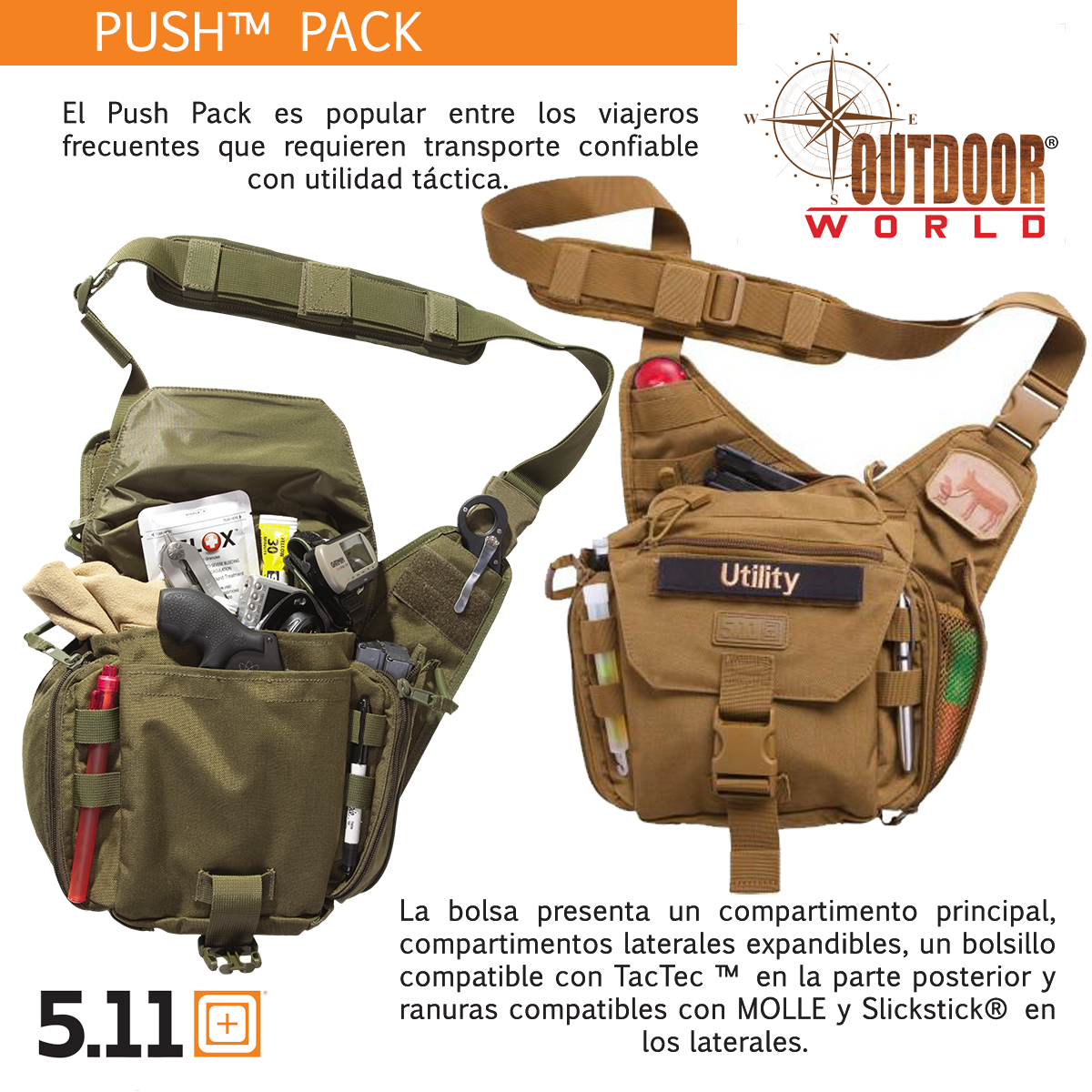 5.11 Tactical #56037 Push Pack