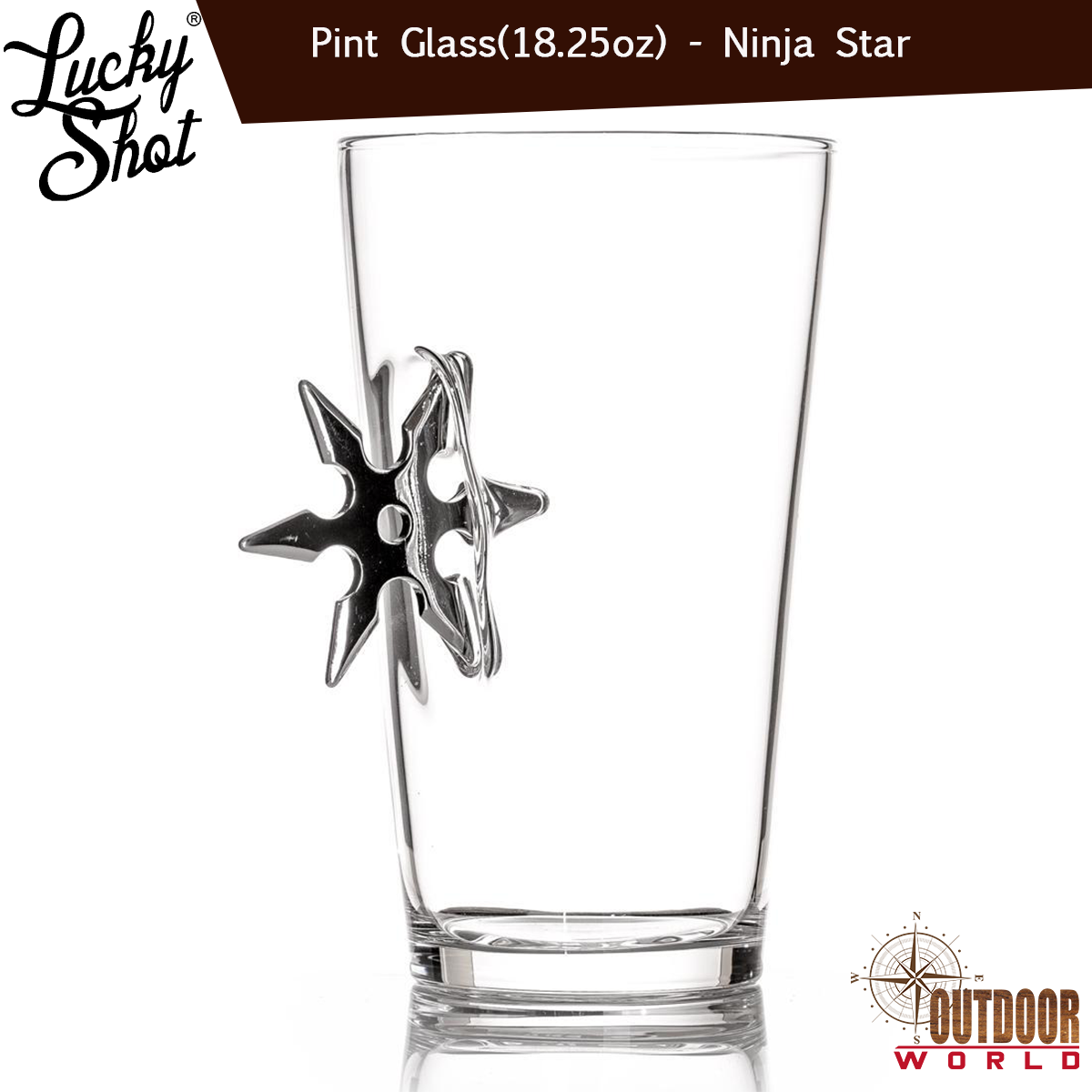 LSBWG-ML / Pint Glass(18.25oz) - Ninja Star