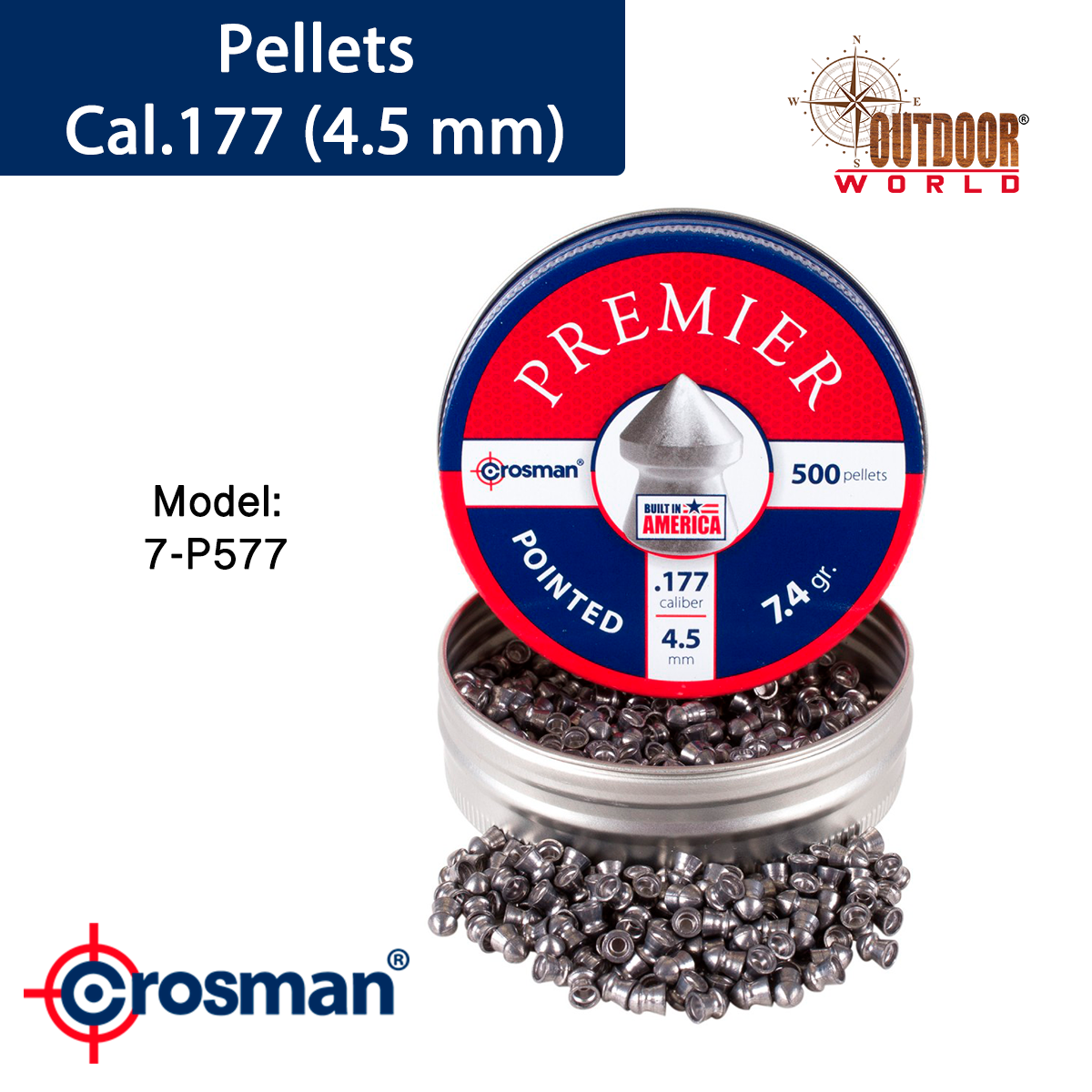 POINTED PELLET CAL.177 (4.5 MM)