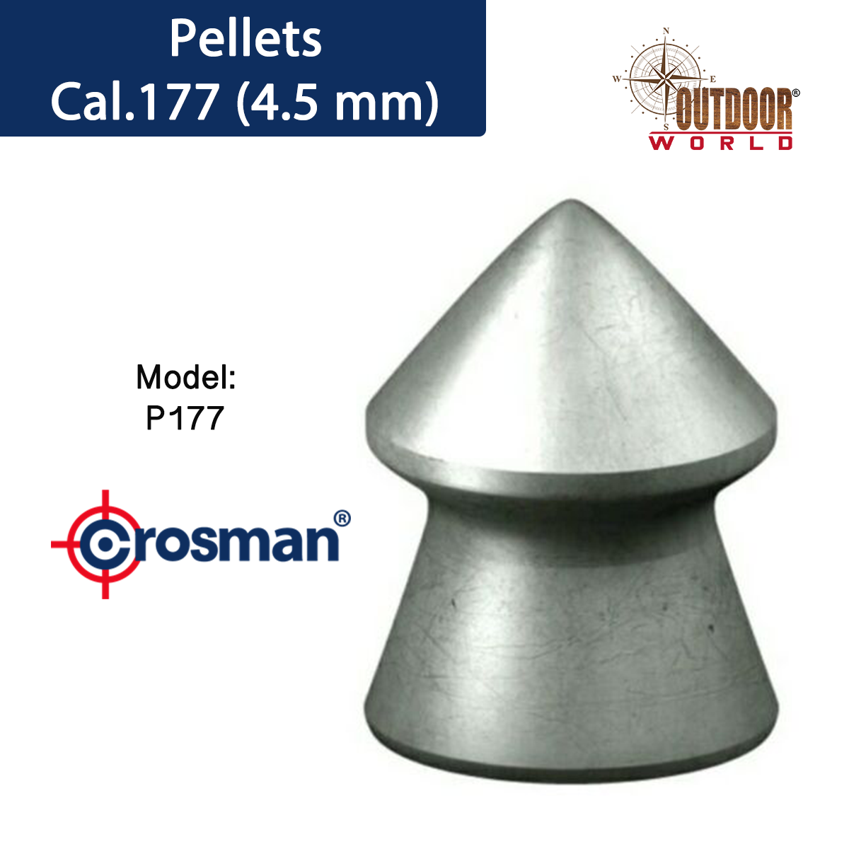 POINTED PELLET CAL.177 (4.5 MM)
