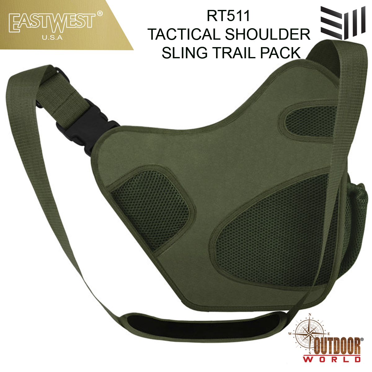 RT511 TACTICAL SHOULDER SLING TRAIL PACK