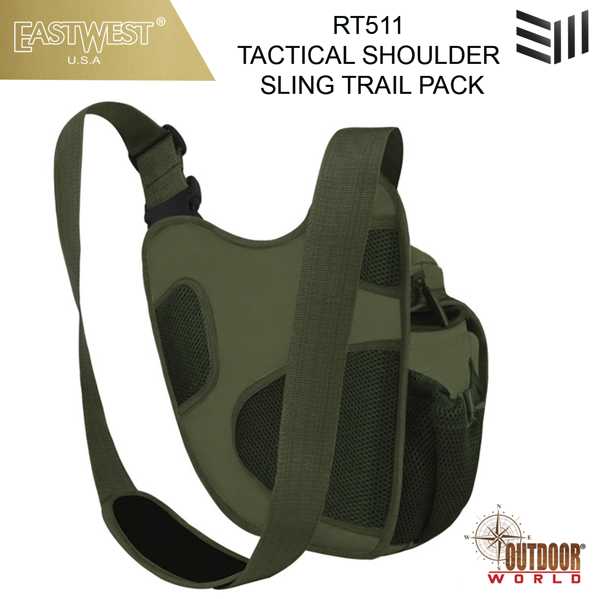 RT511 TACTICAL SHOULDER SLING TRAIL PACK
