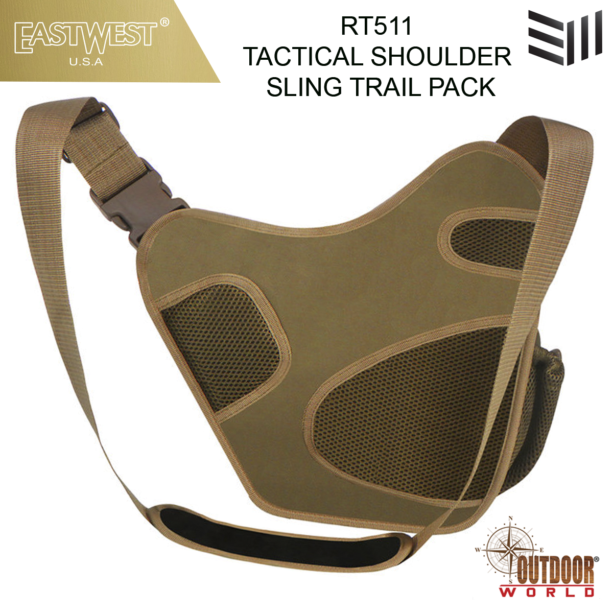 RT511 TACTICAL SHOULDER SLING TRAIL PACK