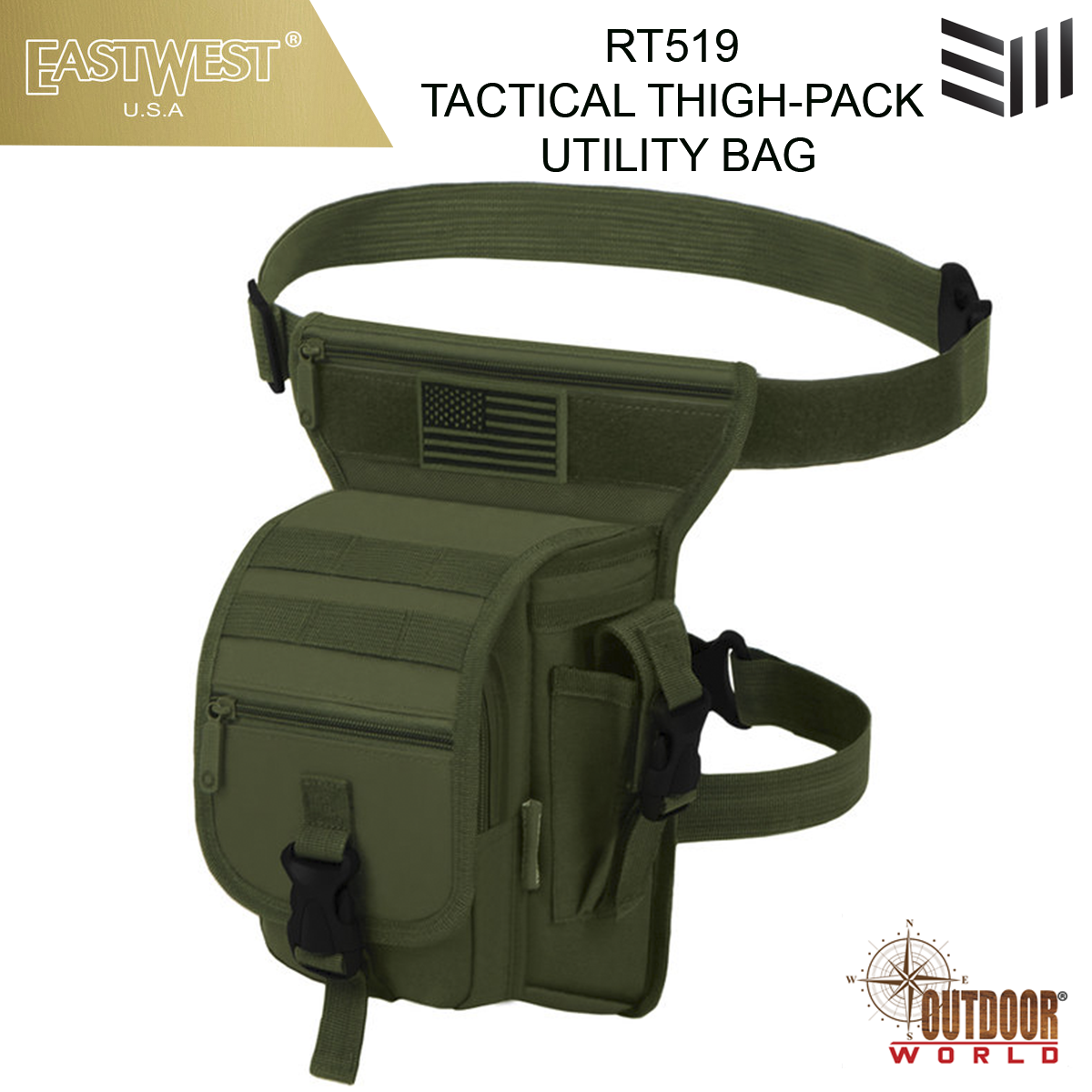 RT519  TACTICAL THIGH-PACK UTILITY BAG