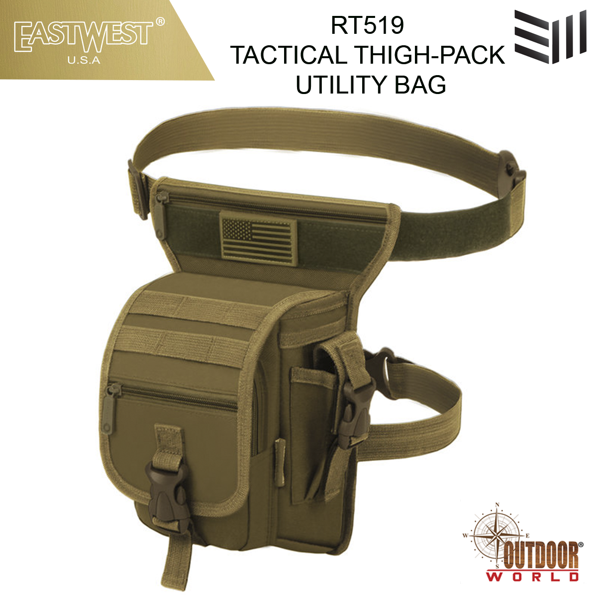 RT519  TACTICAL THIGH-PACK UTILITY BAG
