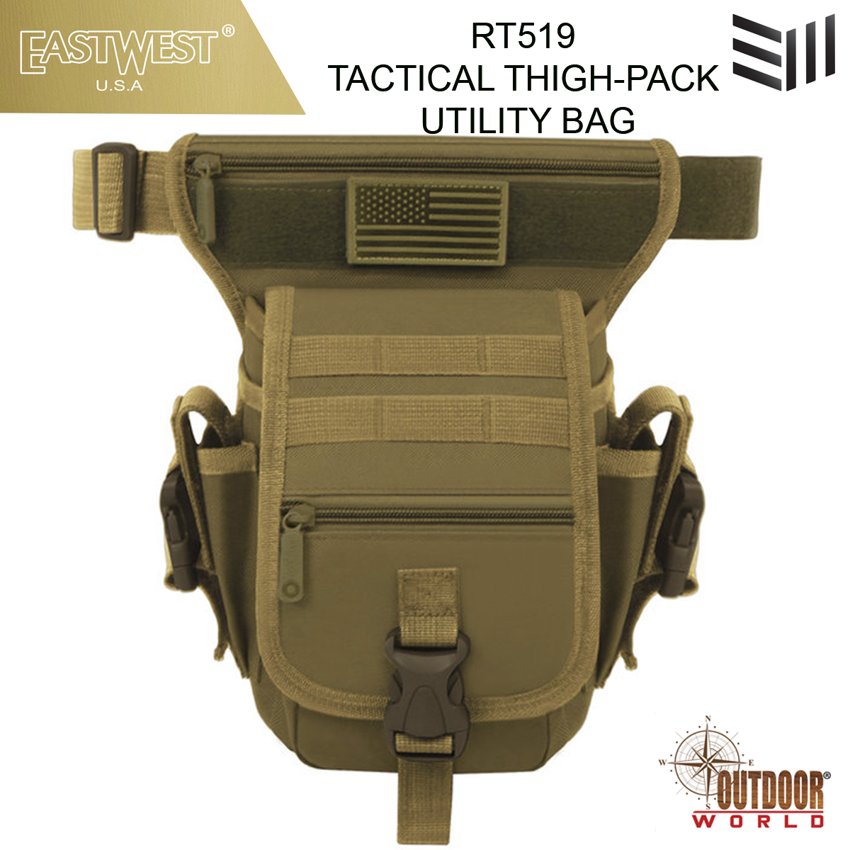 RT519  TACTICAL THIGH-PACK UTILITY BAG