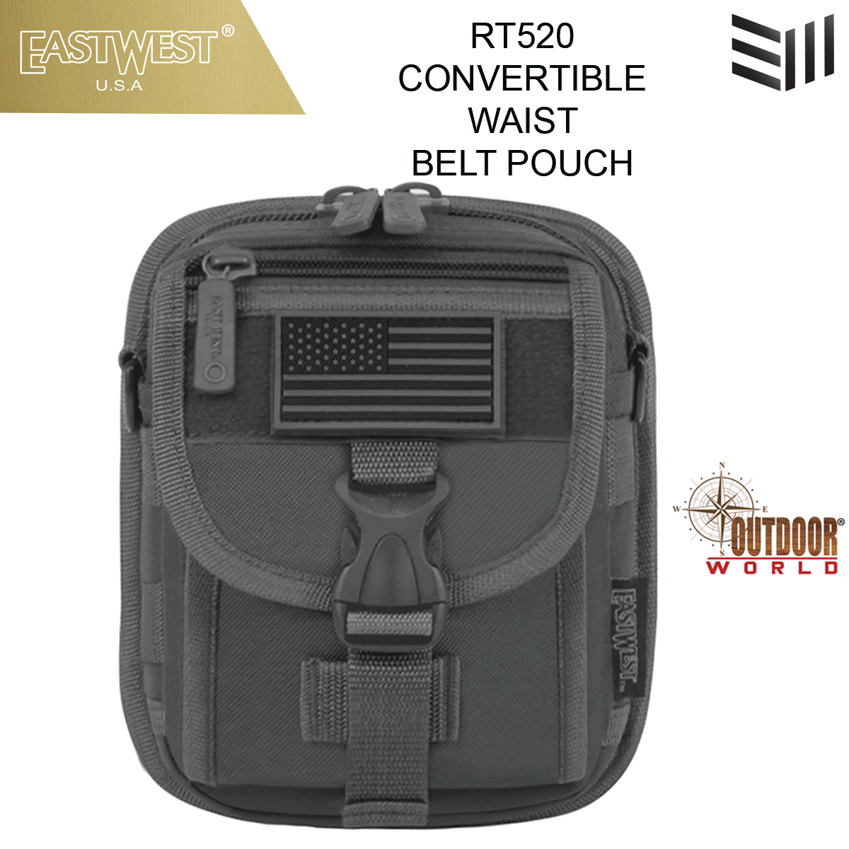 RT520 CONVERTIBLE WAIST BELT POUCH