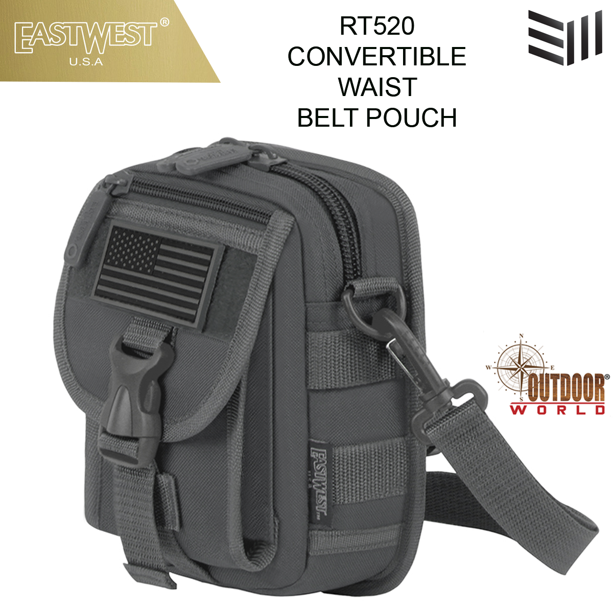RT520 CONVERTIBLE WAIST BELT POUCH