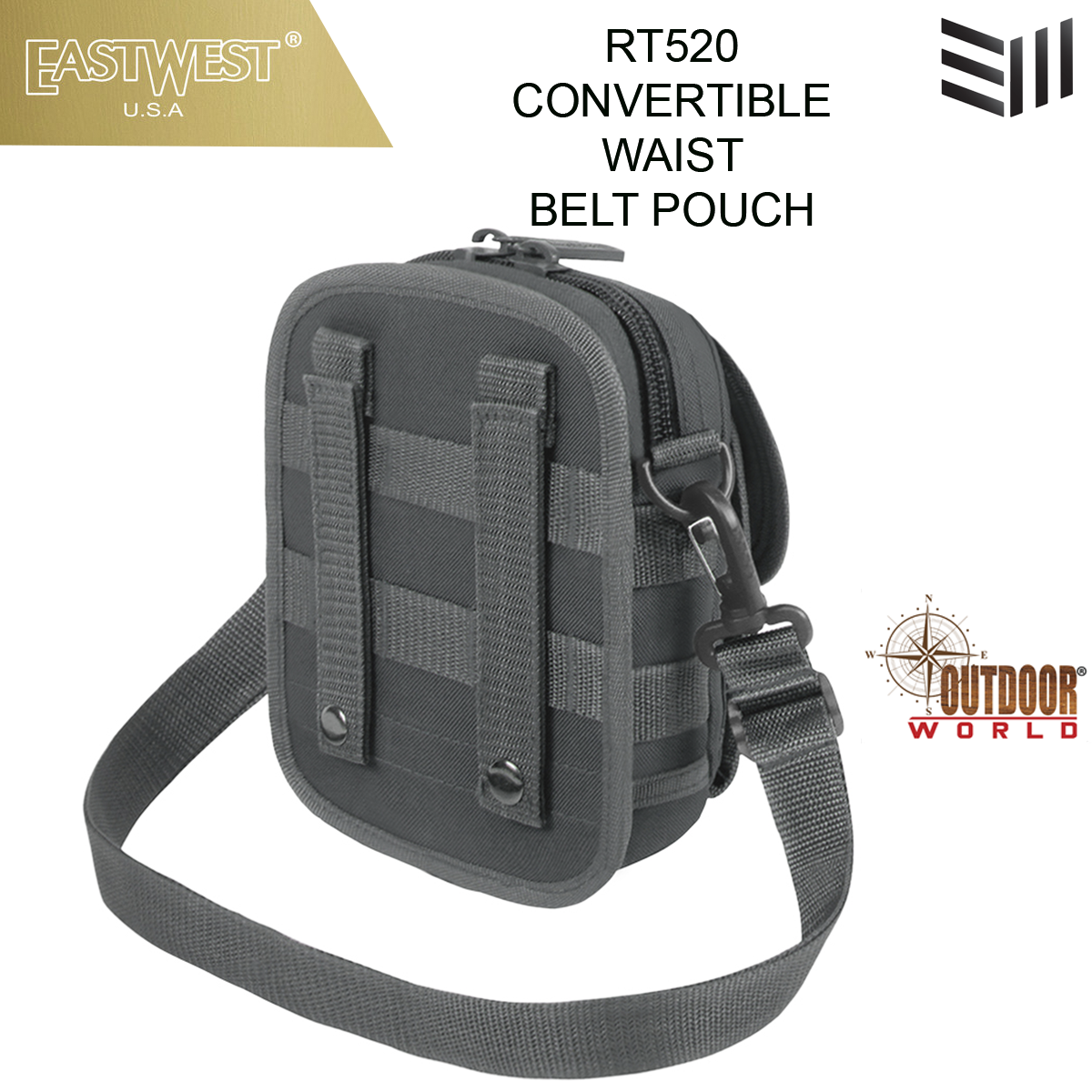 RT520 CONVERTIBLE WAIST BELT POUCH