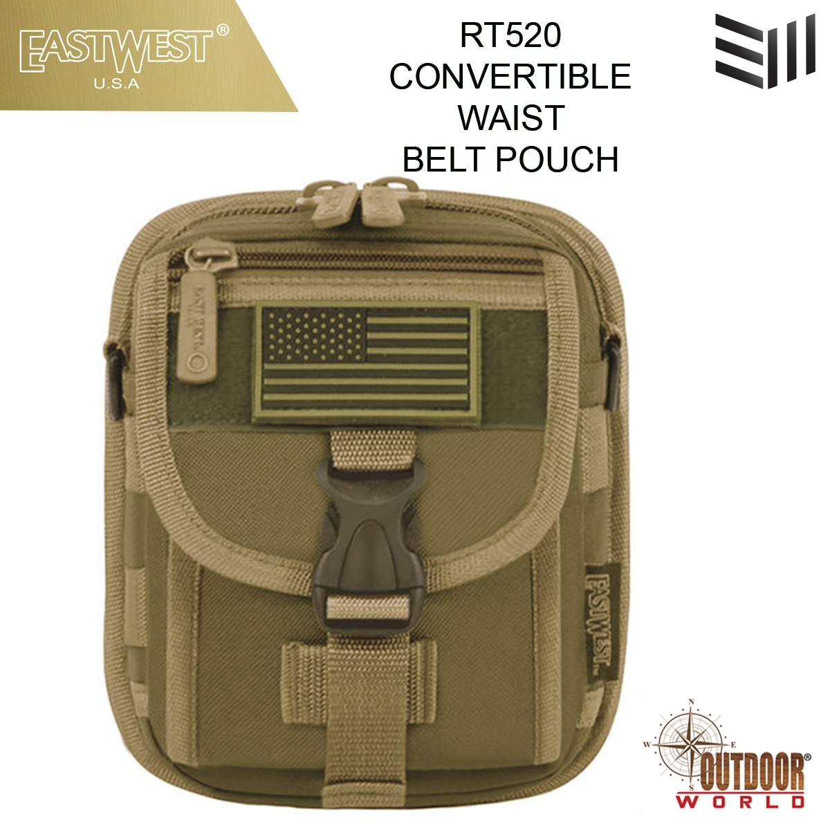 RT520 CONVERTIBLE WAIST BELT POUCH