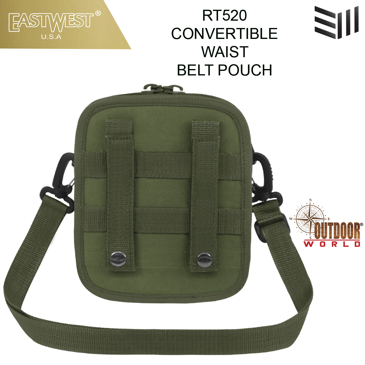RT520 CONVERTIBLE WAIST BELT POUCH
