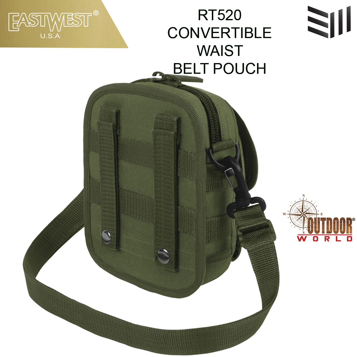 RT520 CONVERTIBLE WAIST BELT POUCH
