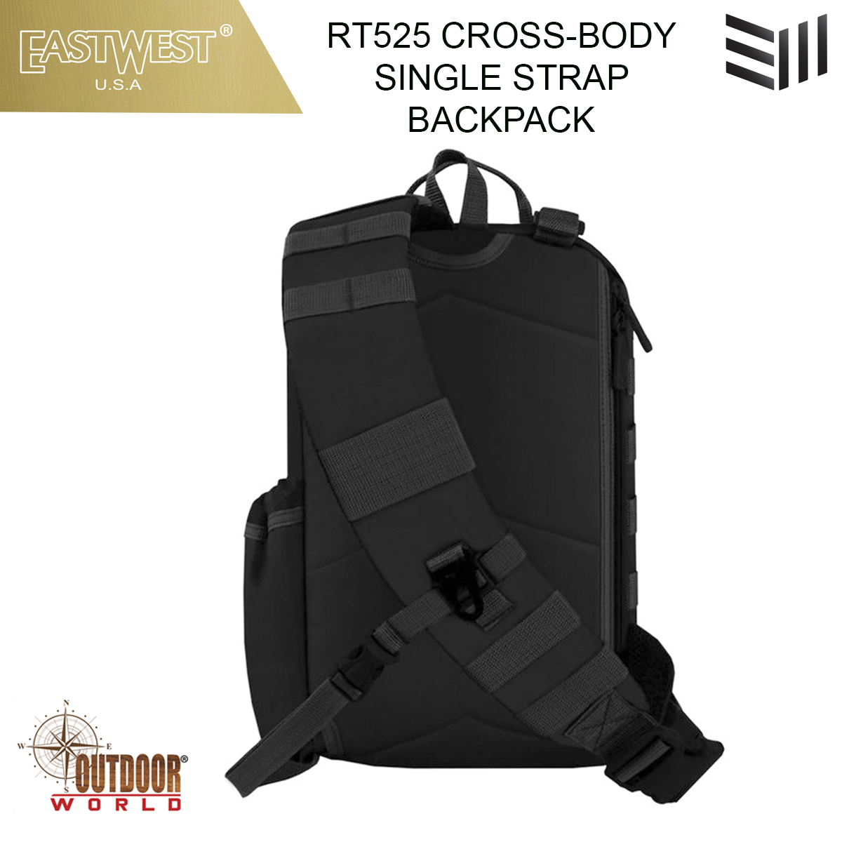 RT525  CROSS-BODY SINGLE STRAP BACKPACK