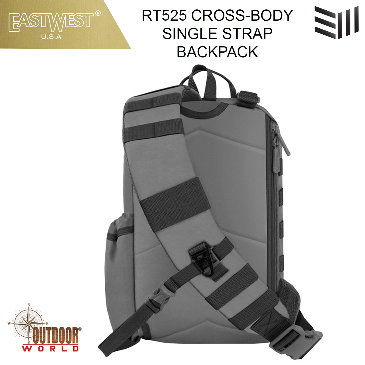 RT525  CROSS-BODY SINGLE STRAP BACKPACK