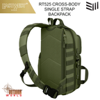 RT525  CROSS-BODY SINGLE STRAP BACKPACK