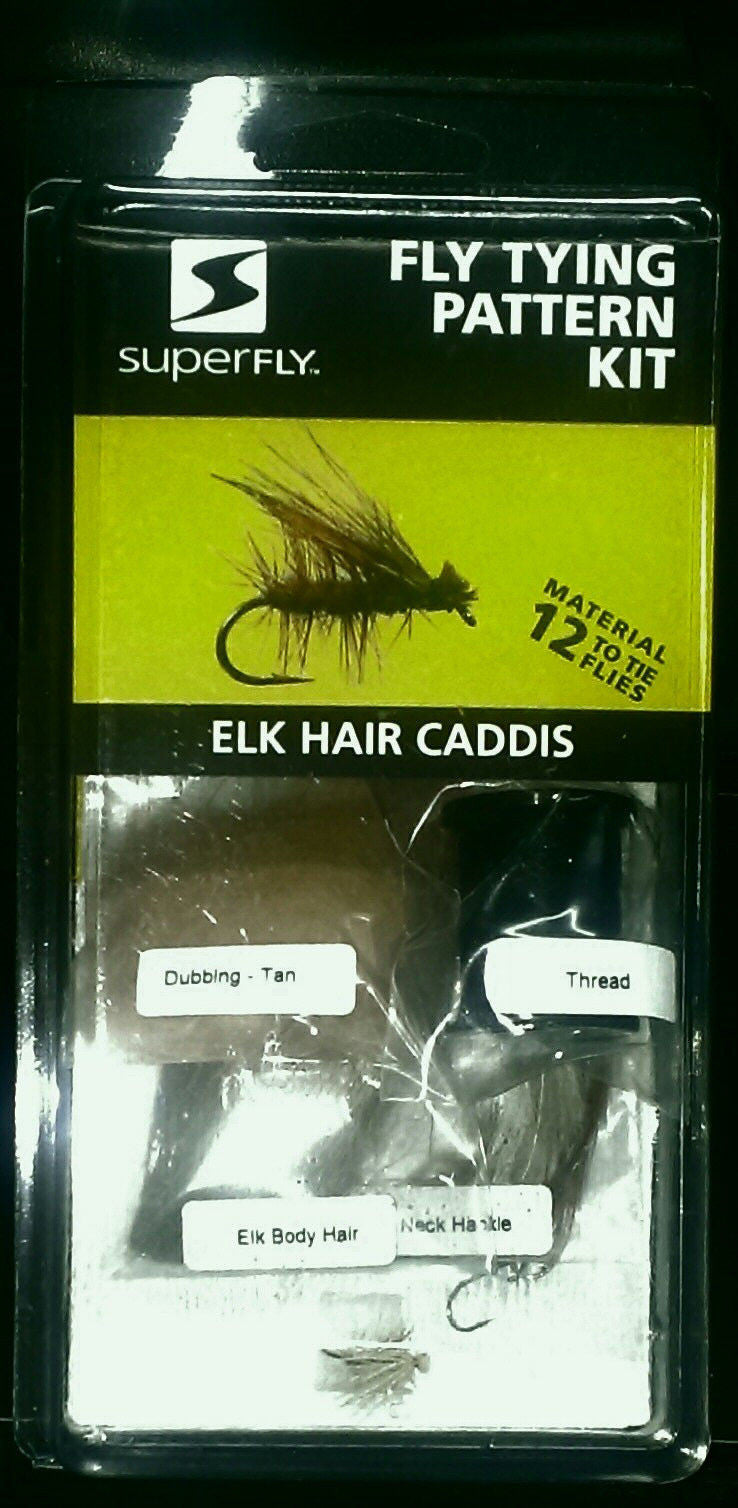 Superfly #KIT-P11-US ELK HAIR CADDIS Fly Tying Pattern Kit