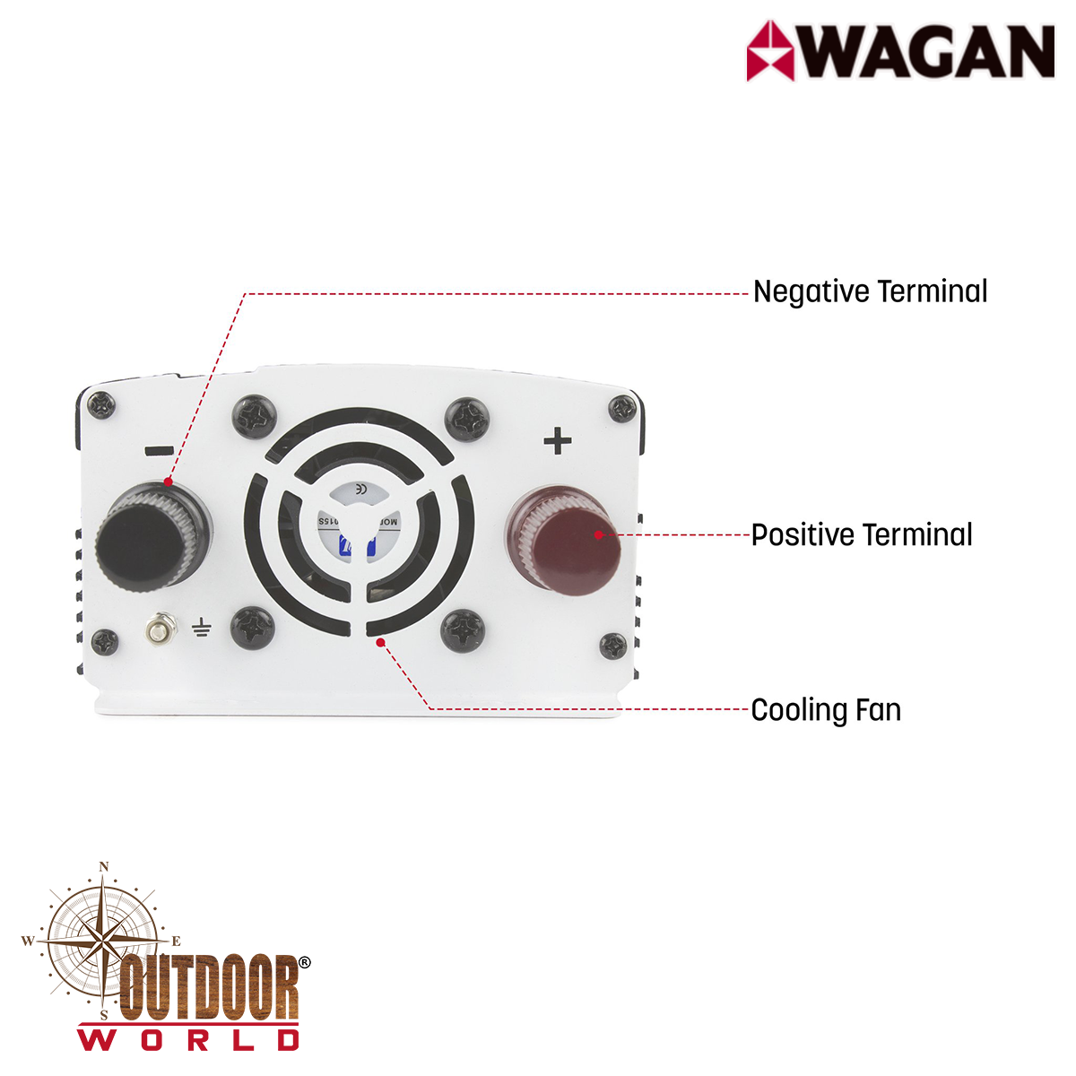 #3718 SlimLine AC Inverter 800 Watt (MSW)