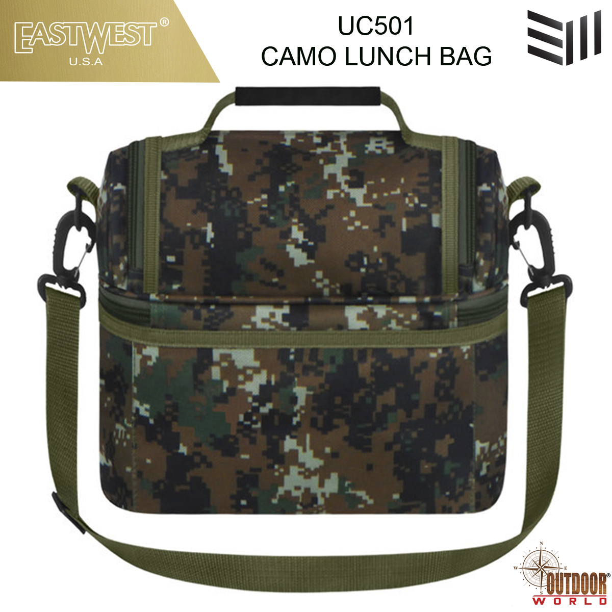 UC501  CAMO LUNCH BAG