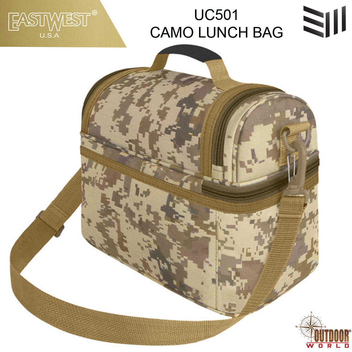 UC501  CAMO LUNCH BAG