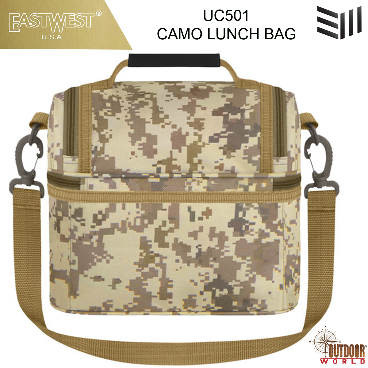 UC501  CAMO LUNCH BAG