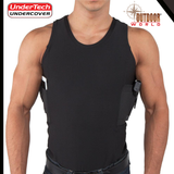 4015-BLK-2X / MENS CONCEALED CARRY COOLUX MESH TANK