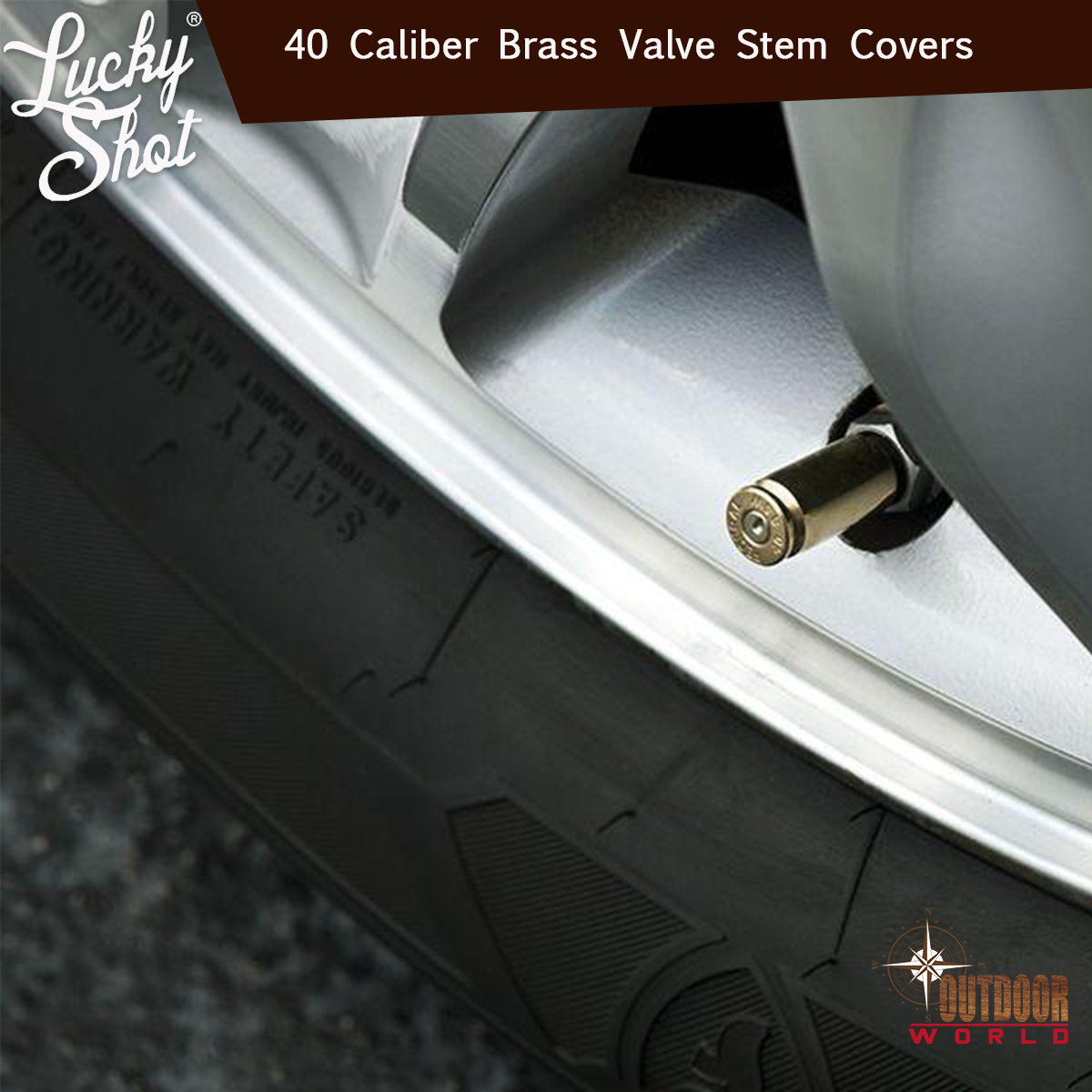 LSVS-40b / 40 Caliber Brass Valve Stem Covers